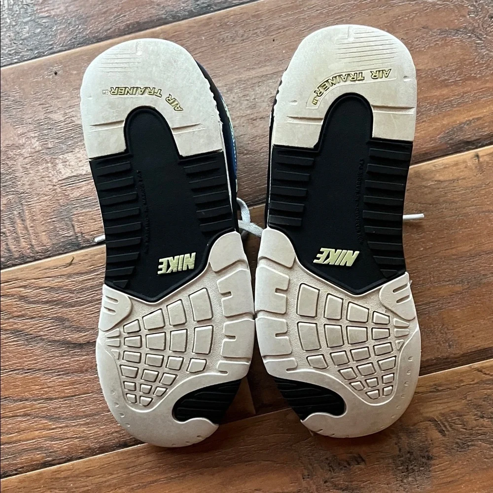 Nike Kids White, Black, and Blue Sneakers